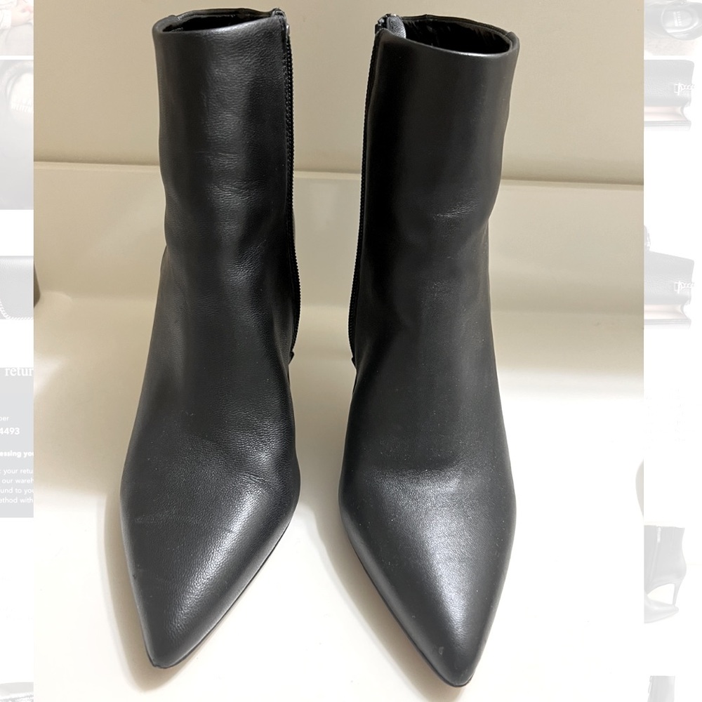 Steven New York. Lasting Heeled Ankle Booties. Black size 8.5. Warn ONCE